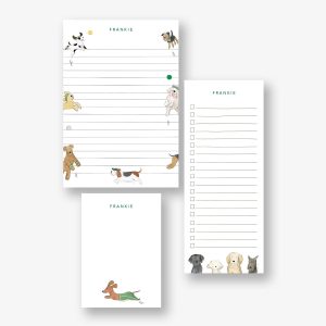 Off Leash Personalized Mixed Notepad Set