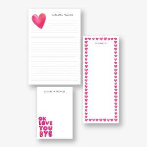 Ok Love You Bye Personalized Mixed Notepad Set