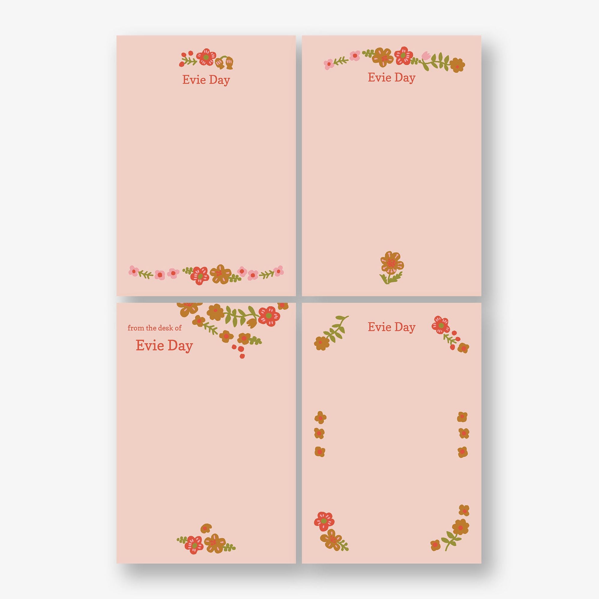 Ditzy Garden Personalized Notepad Set - Image 2