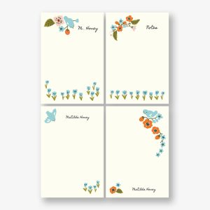 Songbird Personalized Notepad Set
