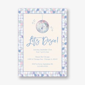 Disco Ball Frame Party Invitation