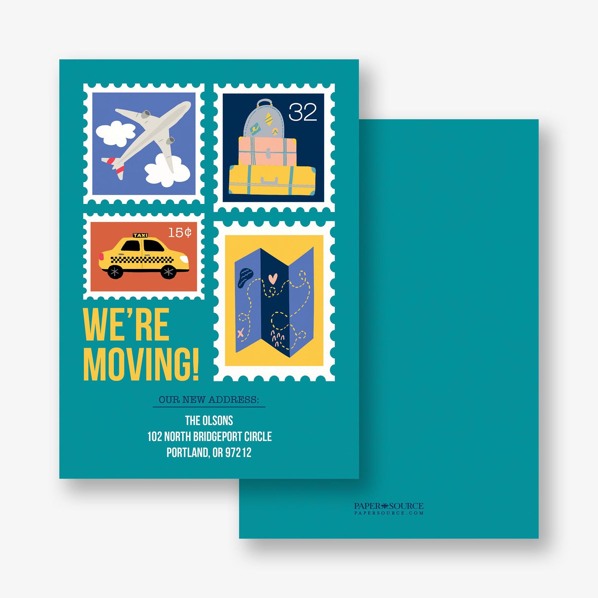 Postage Stamps Moving Announcement - Image 2