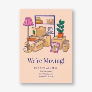 Moving Boxes Moving Announcement