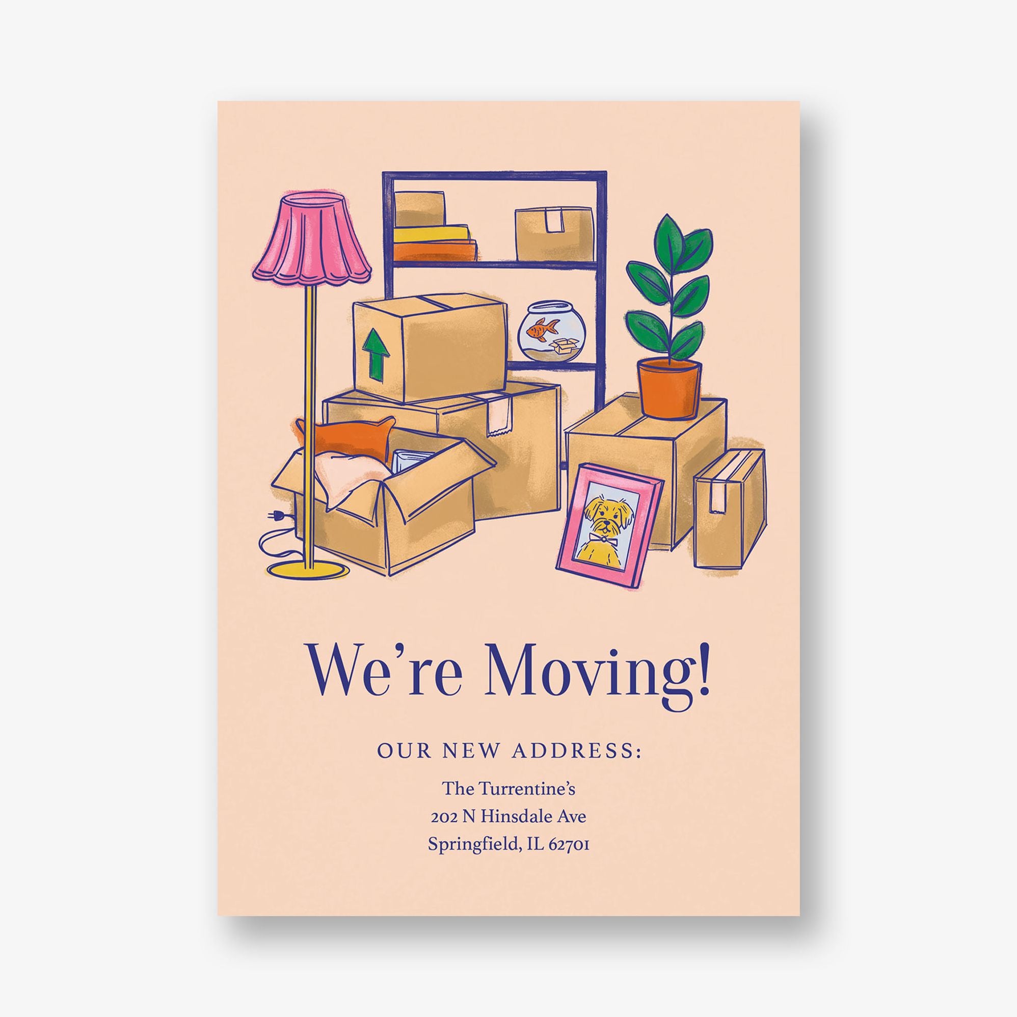 Moving Boxes Moving Announcement