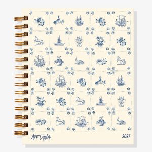 Delft Blue Tiles 12-Month Custom Planner