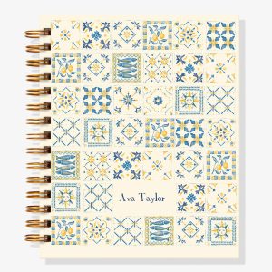 Portuguese Tiles 12-Month Custom Planner