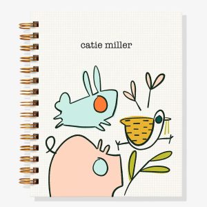 Animal Doodles 12-Month Custom Planner