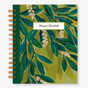 Olive Painted 12-Month Custom Planner