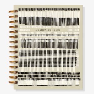 Black and White Stripe 12-Month Custom Planner