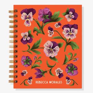 Pansies 12-Month Custom Planner