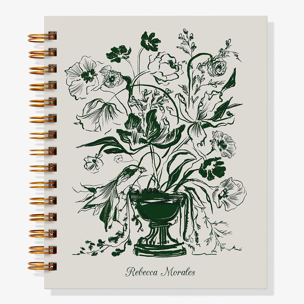 Romantic Greenery 12-Month Custom Planner