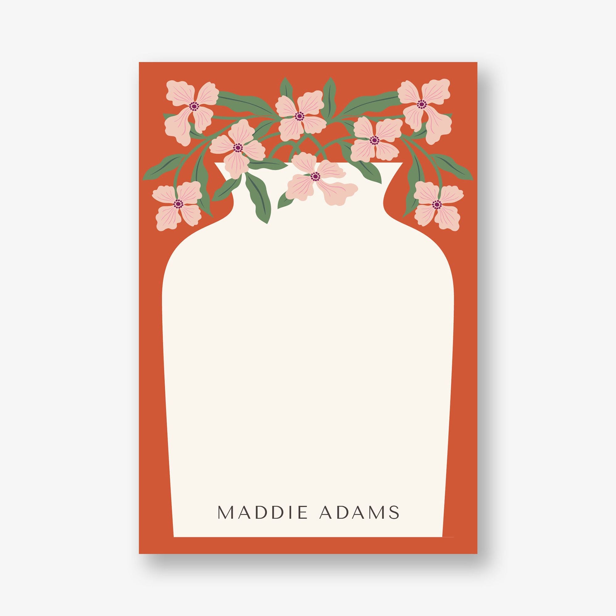 Bright Blossom Vases Personalized Notepad Set - Image 5