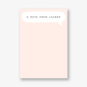 Little Speech Bubble Personalized Notepad Set