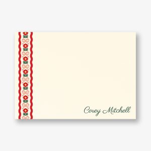 Bows and Blooms Stationery