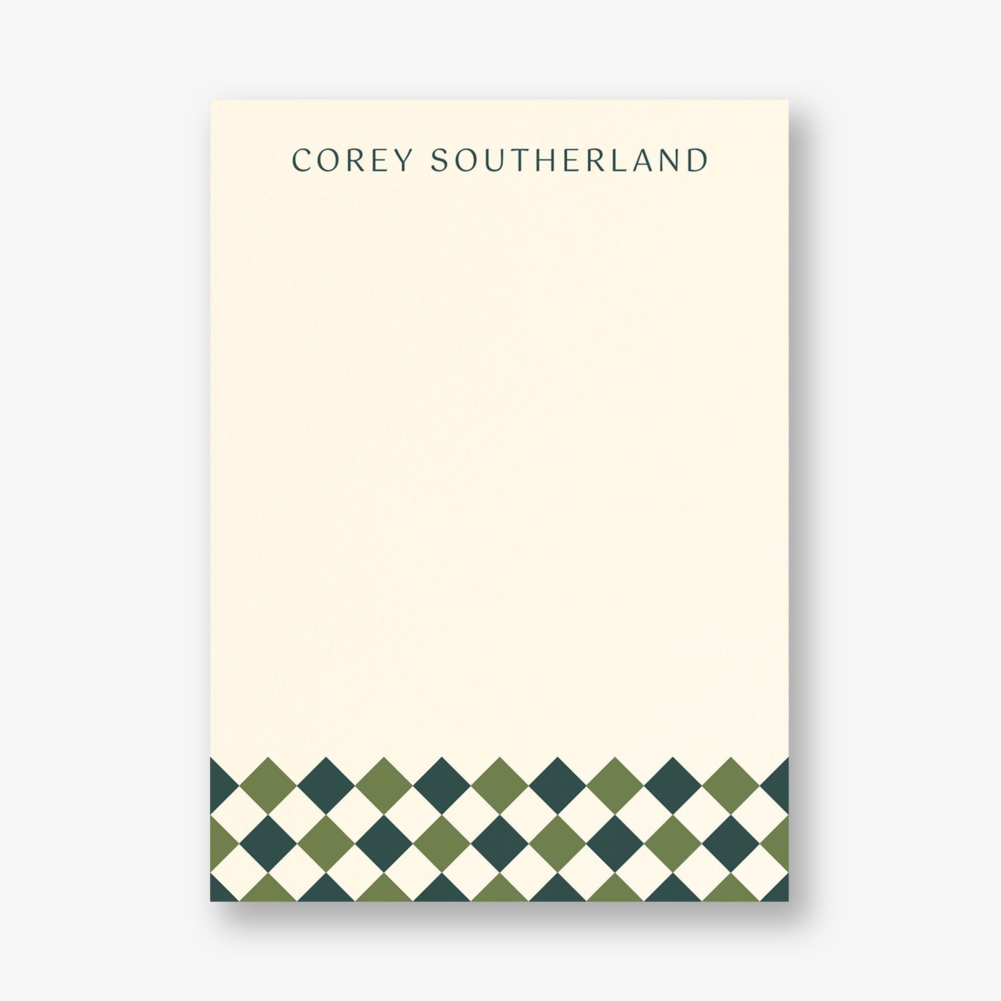 Colorblock Diamond Check Stationery - Image 3