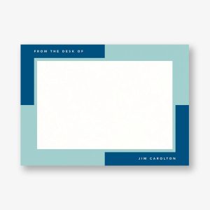 Colorblock Corners Stationery