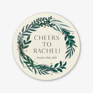 Botanical Sprigs Round Custom Coasters
