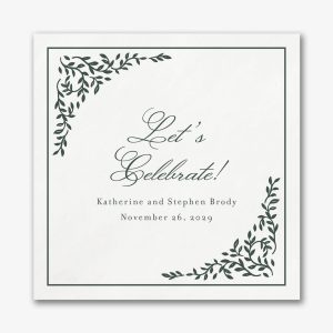 Trellis Vines Square Custom Napkins