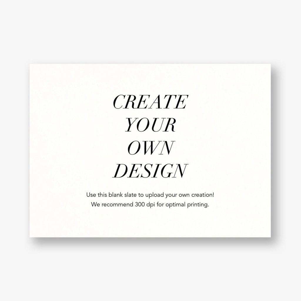 A6 Horizontal Design - Upload Your Own