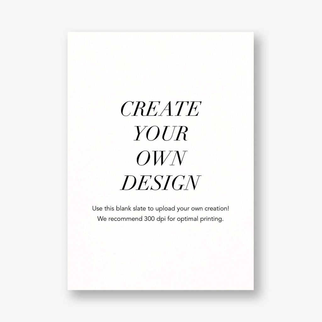 A6 Vertical Design - Upload Your Own