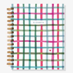 Happy Plaid 12-Month Custom Planner