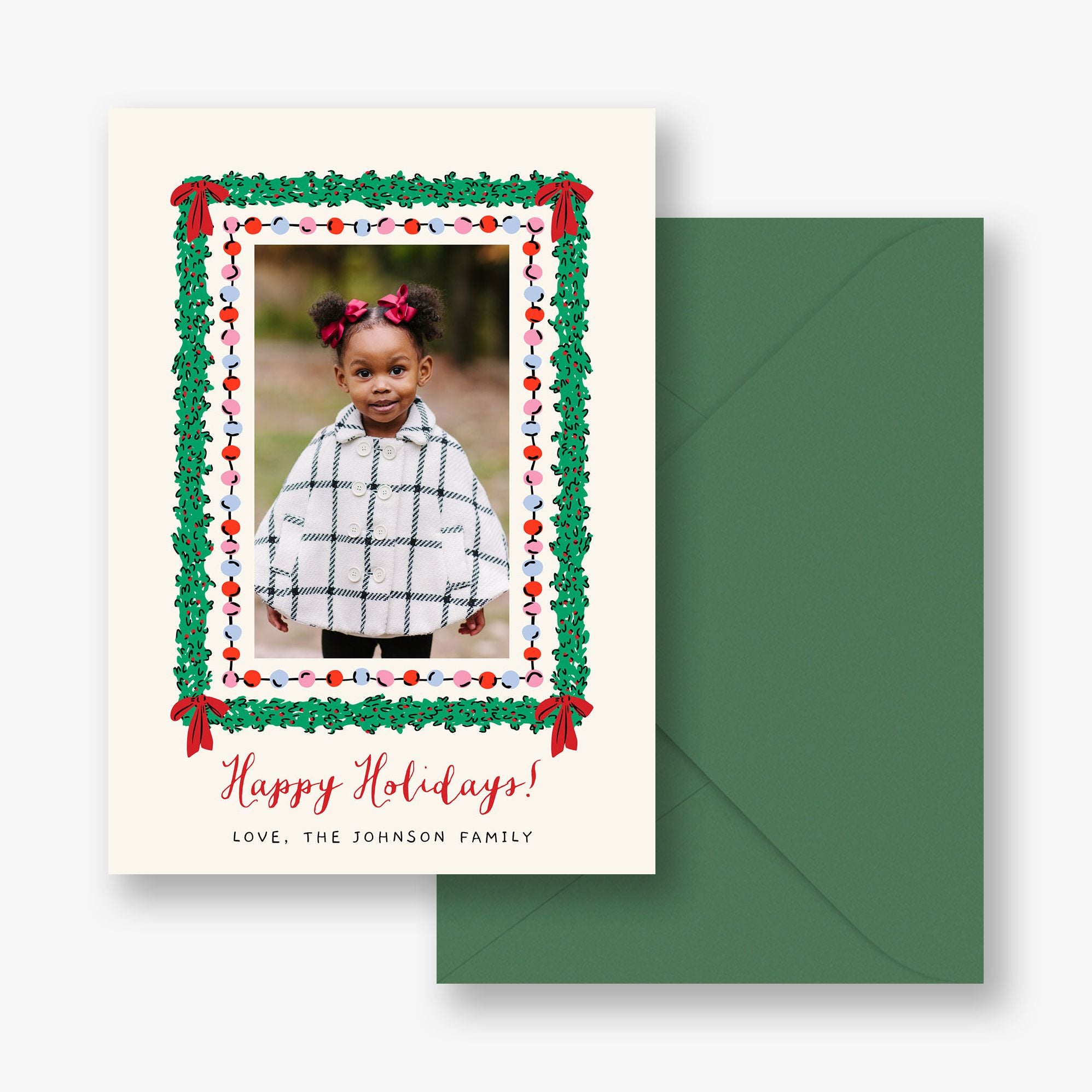Holidazzle Garland Frame Holiday Card - Image 2