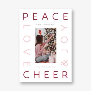 Modern Holiday Wishes Holiday Card