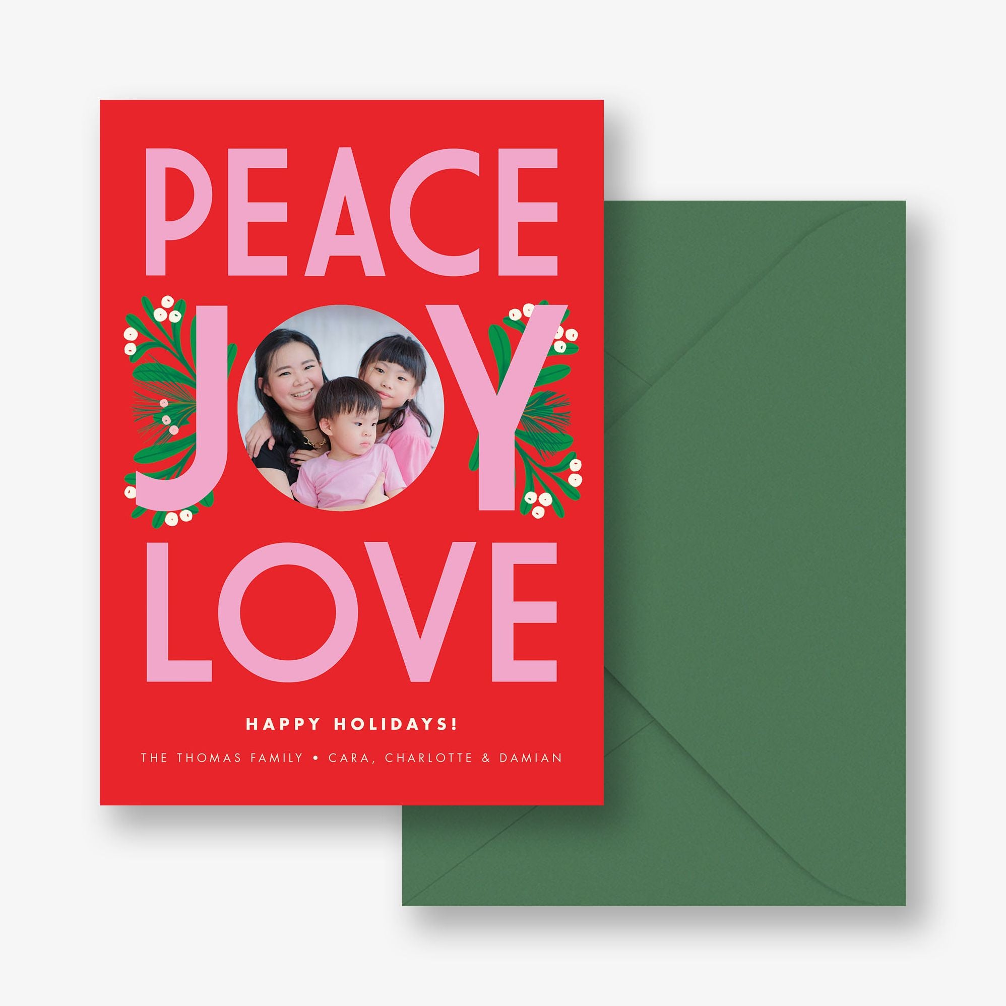 Bright Holiday Wishes Holiday Photo Card - Image 2