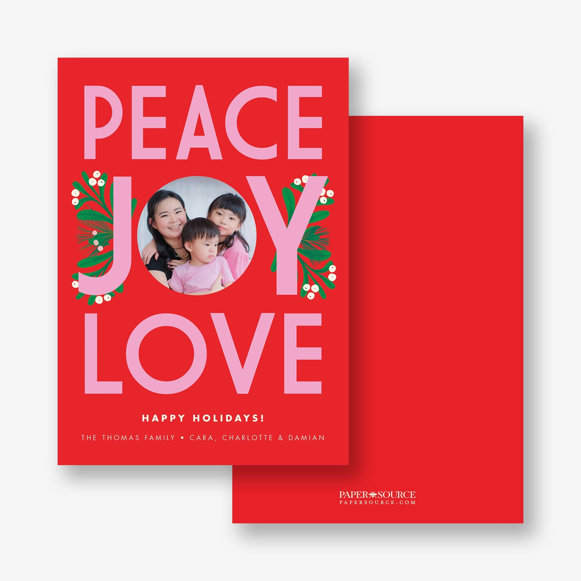 Bright Holiday Wishes Holiday Photo Card - Image 3