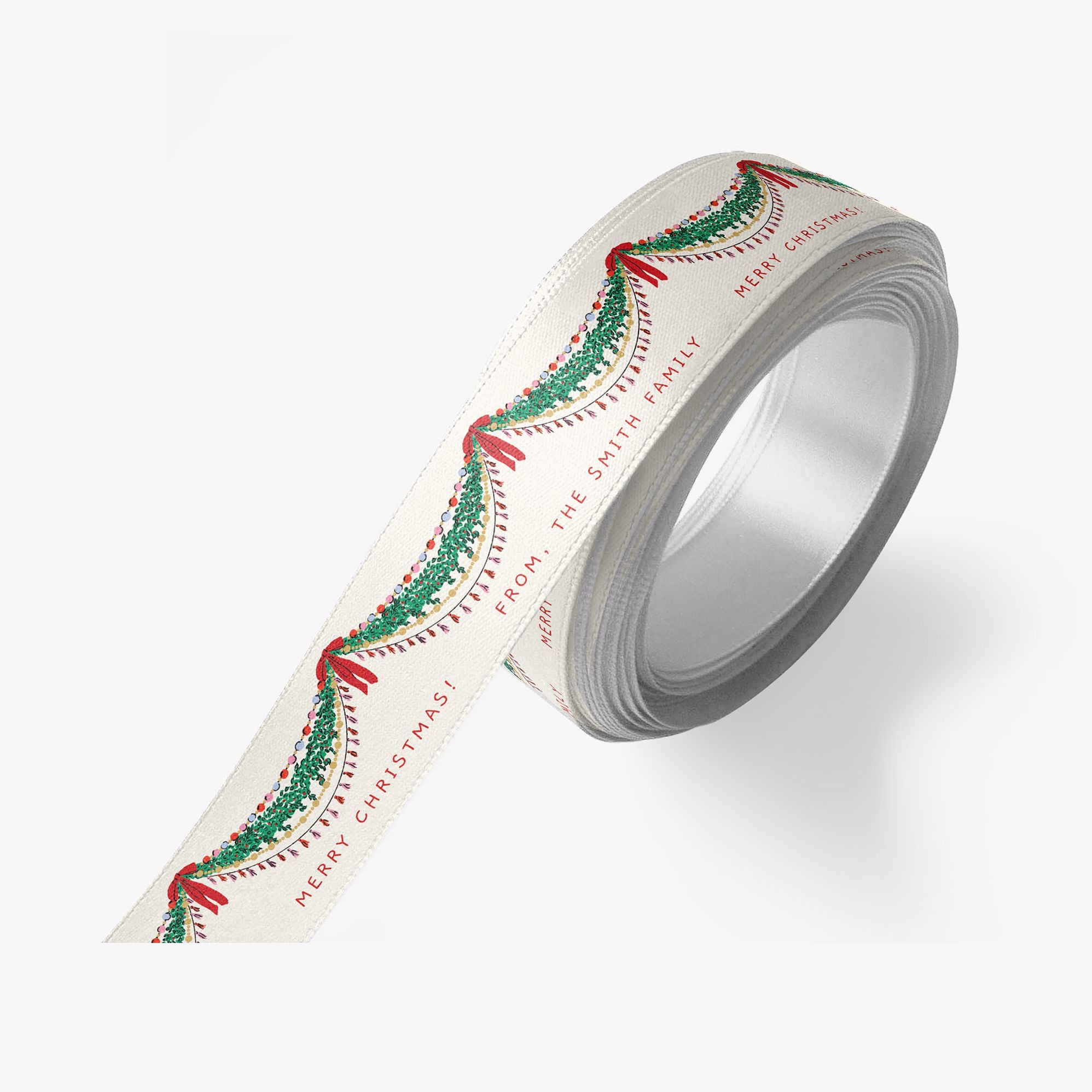 Draped Garland Custom Ribbon 2 Yard Spool