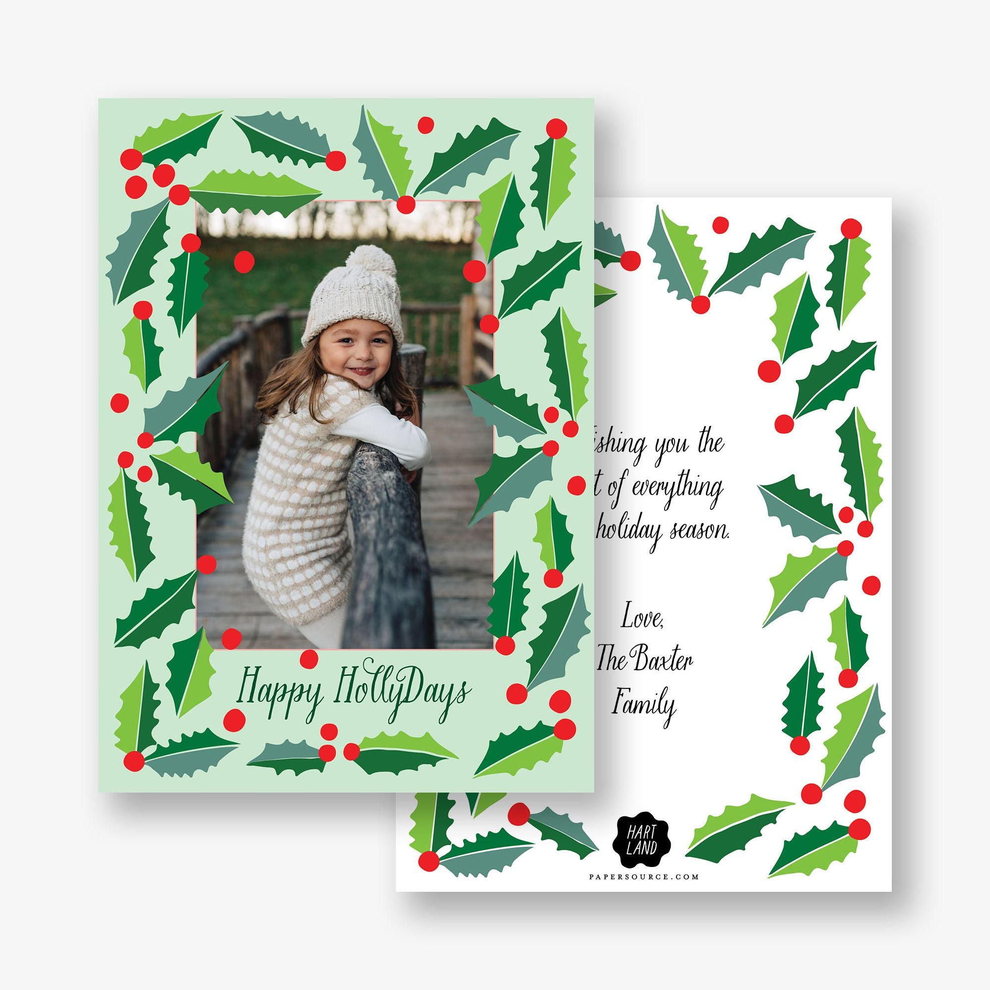 Holly Days Holiday Photo Card - Image 4