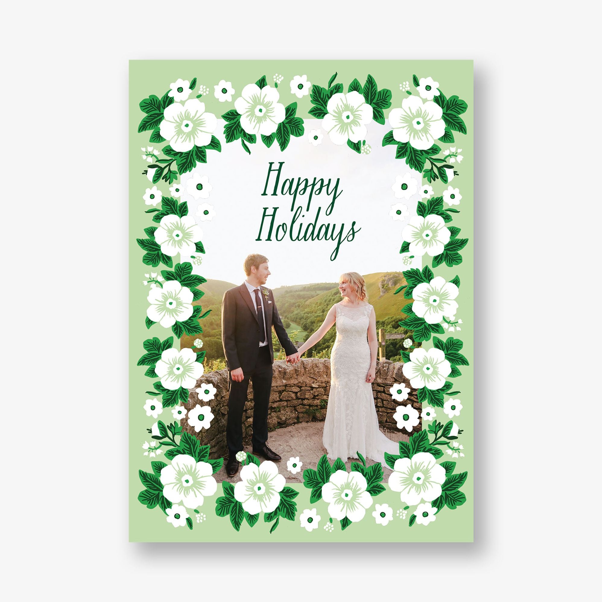 Poinsettias Holiday Photo Card - Image 6