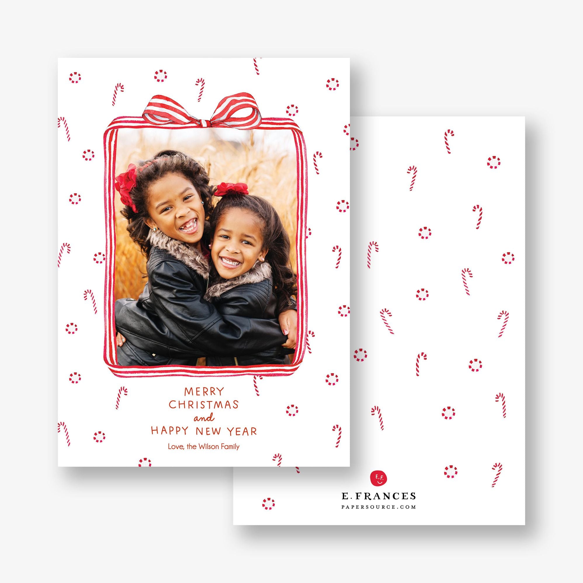 Peppermints Holiday Photo Card - Image 2