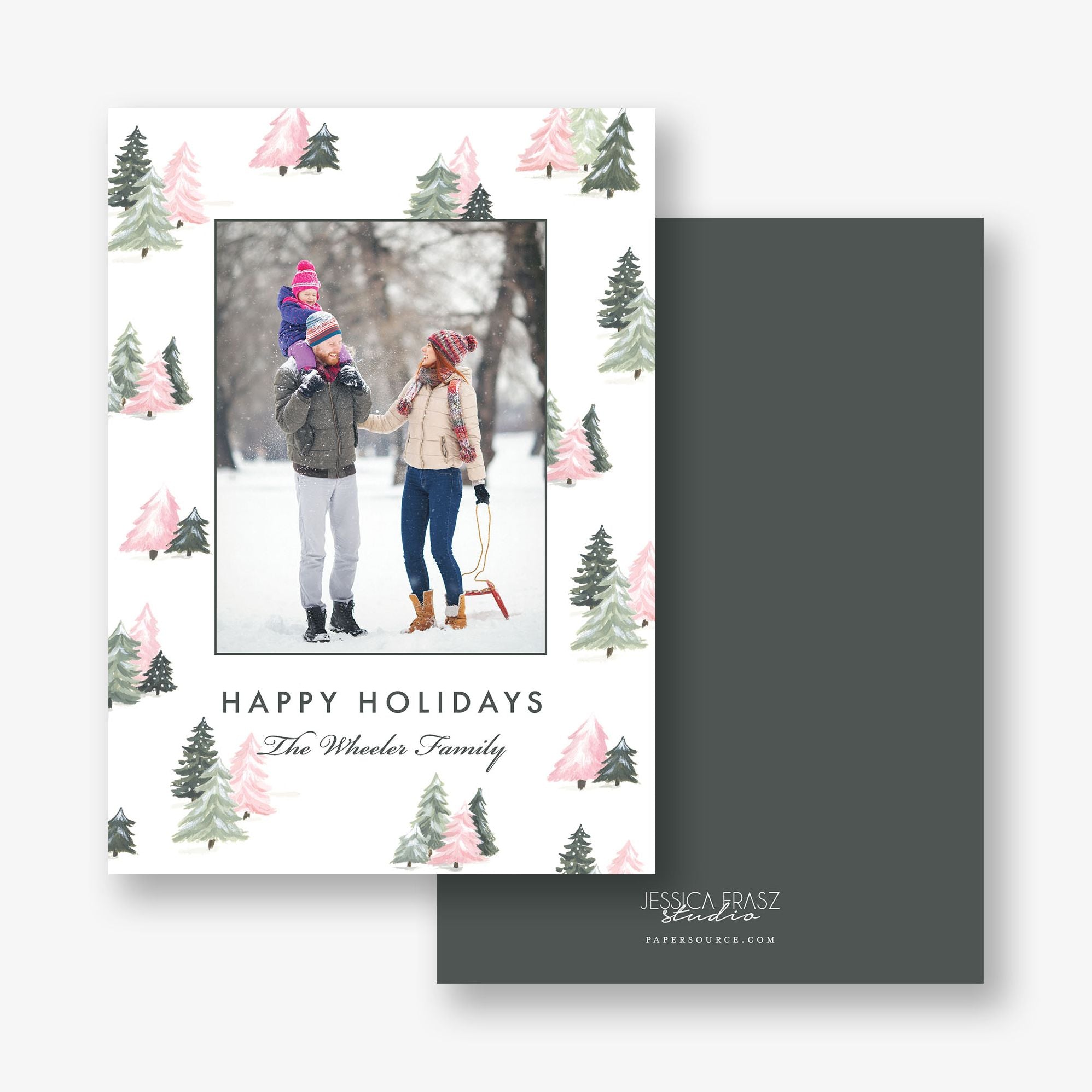 Sweet Trees Holiday Photo Card - Image 4