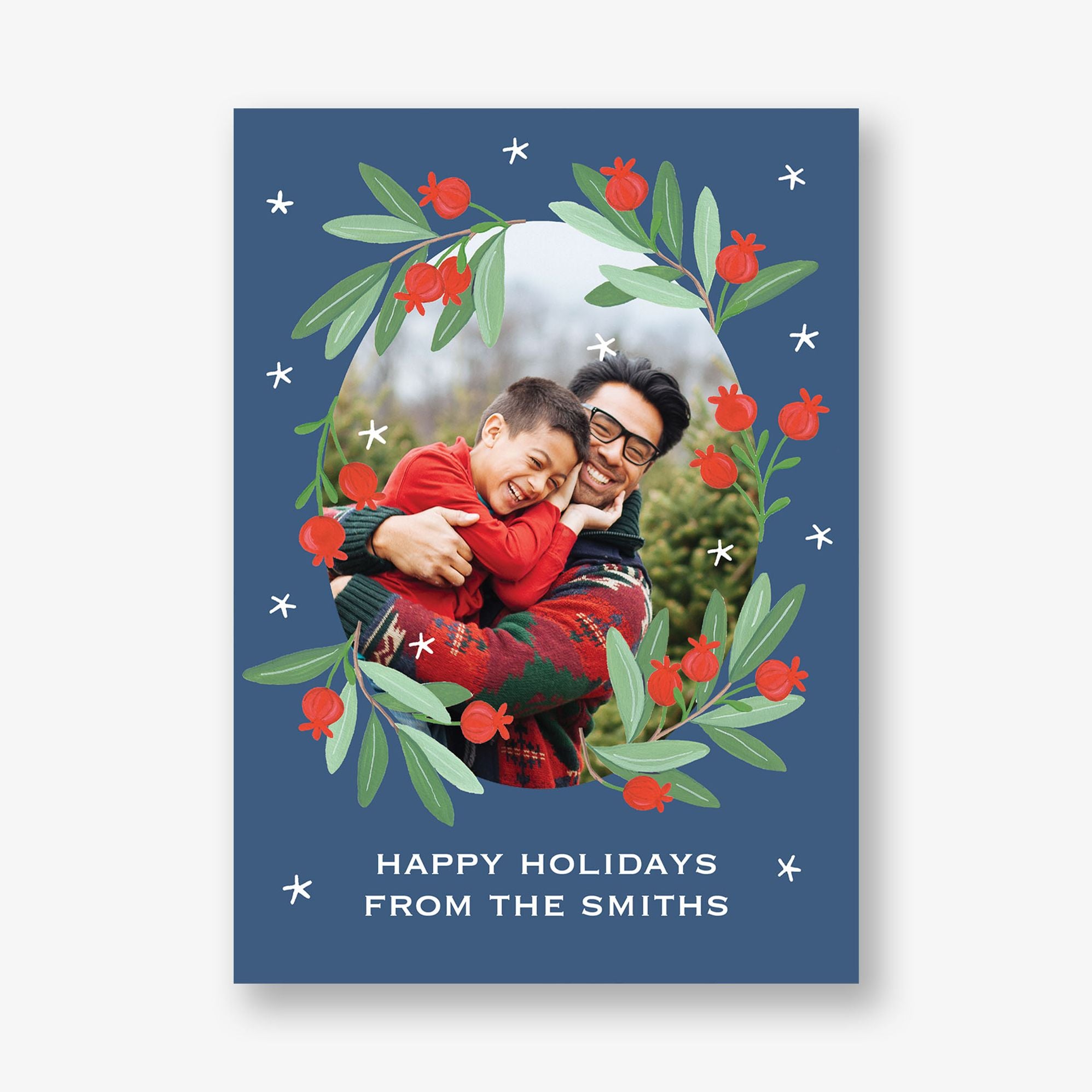 Pomegranate Holiday Photo Card