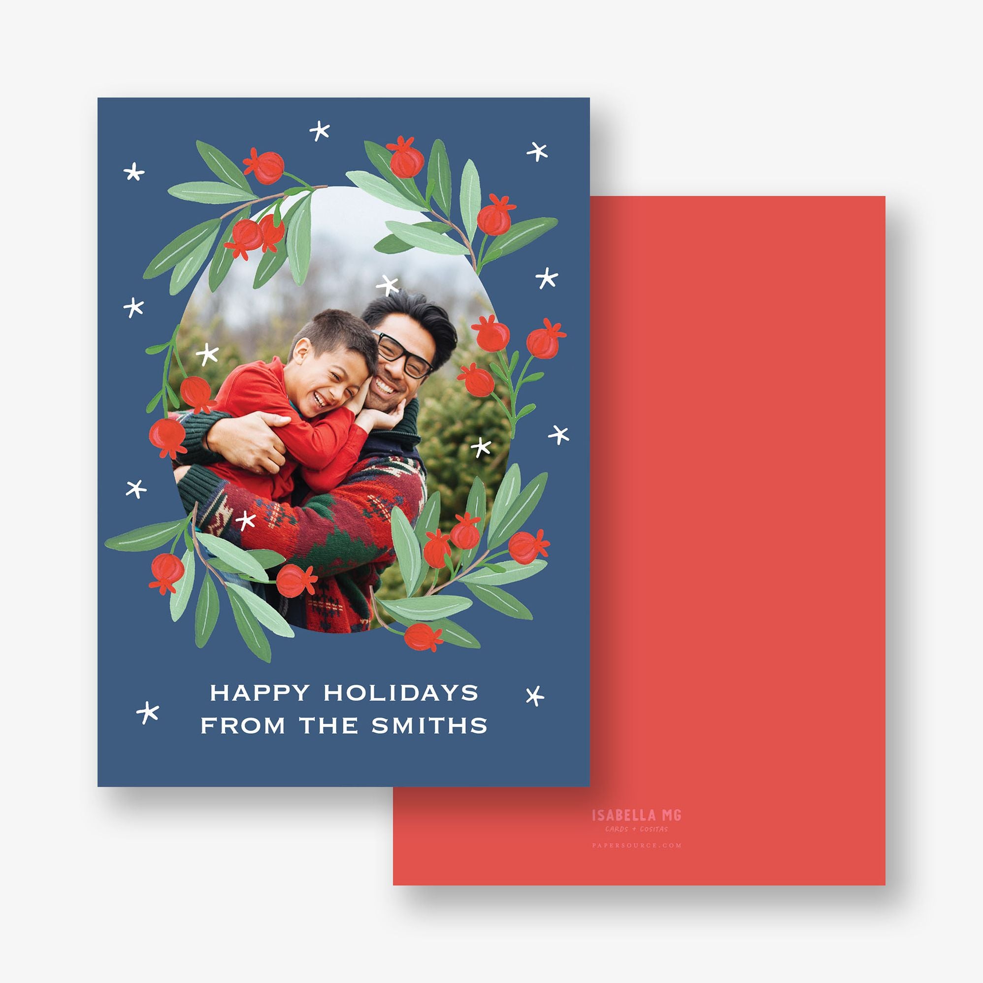 Pomegranate Holiday Photo Card - Image 3