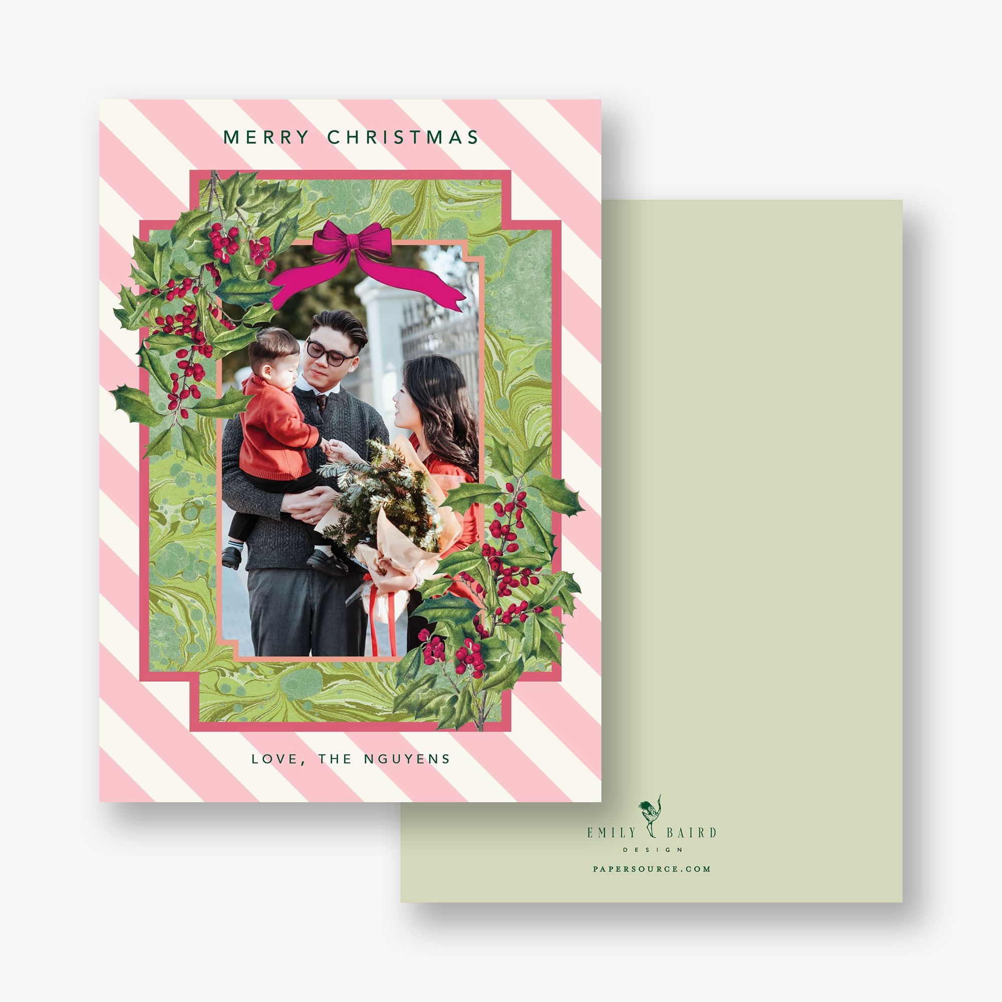 Holly Haven Holiday Photo Card - Image 2
