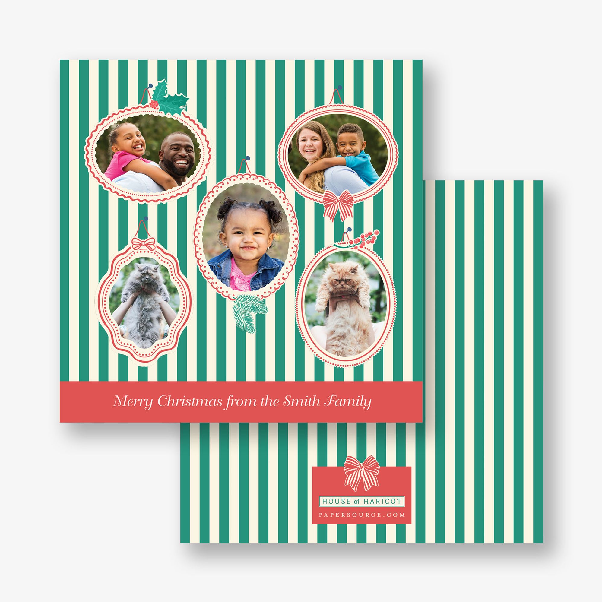 Candy Stripes Holiday Photo Card - Image 4