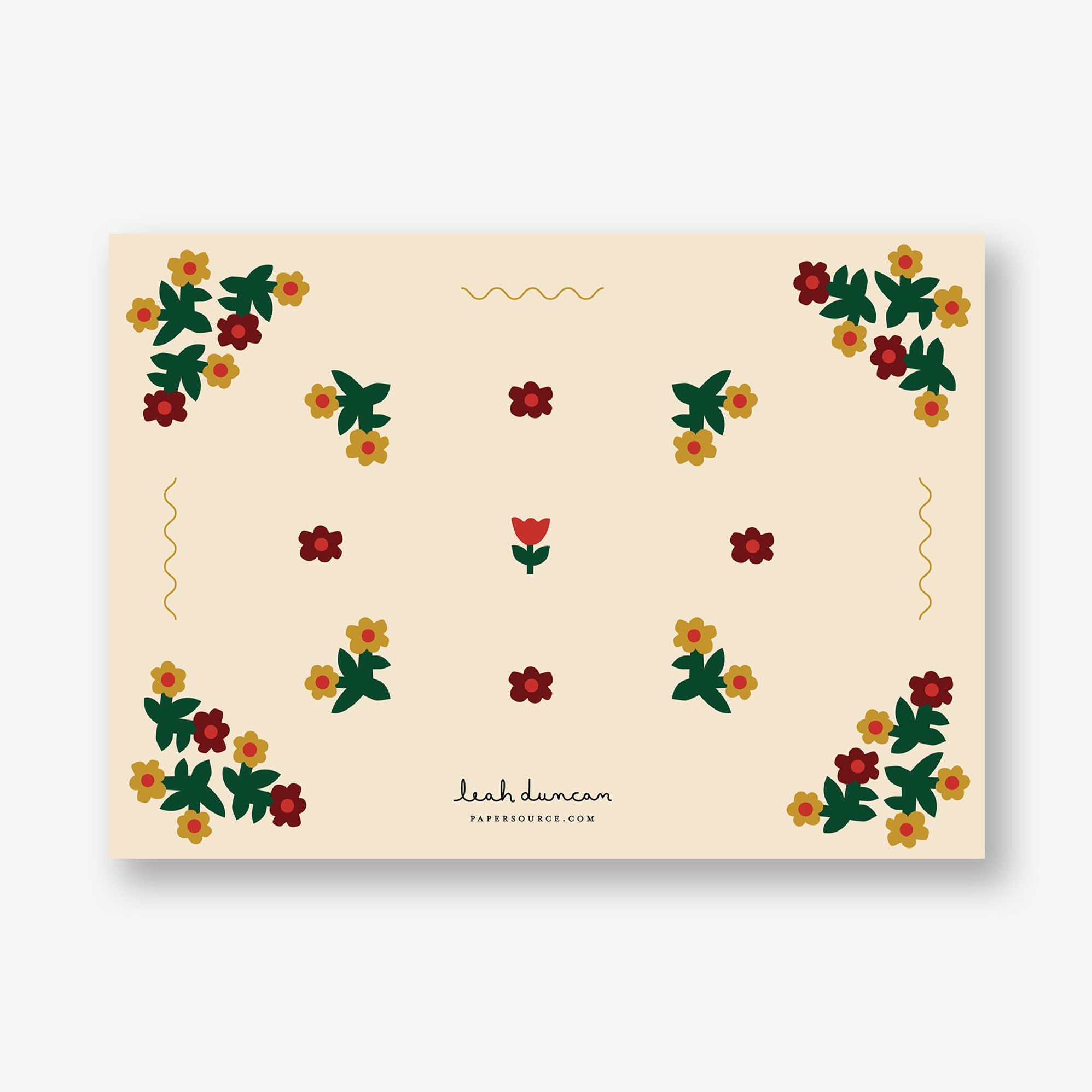 Folksy Floral Holiday Photo Card - Image 2