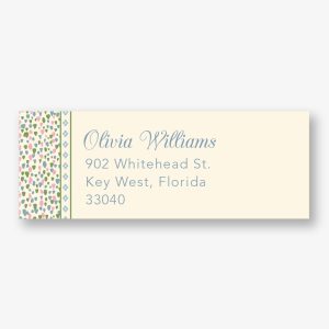 Wildflower Bouquet Return Address Label