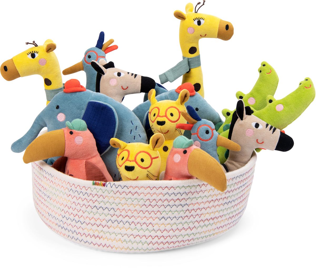 Les Toupitis Toucan Plush Toy Rattle - Image 2