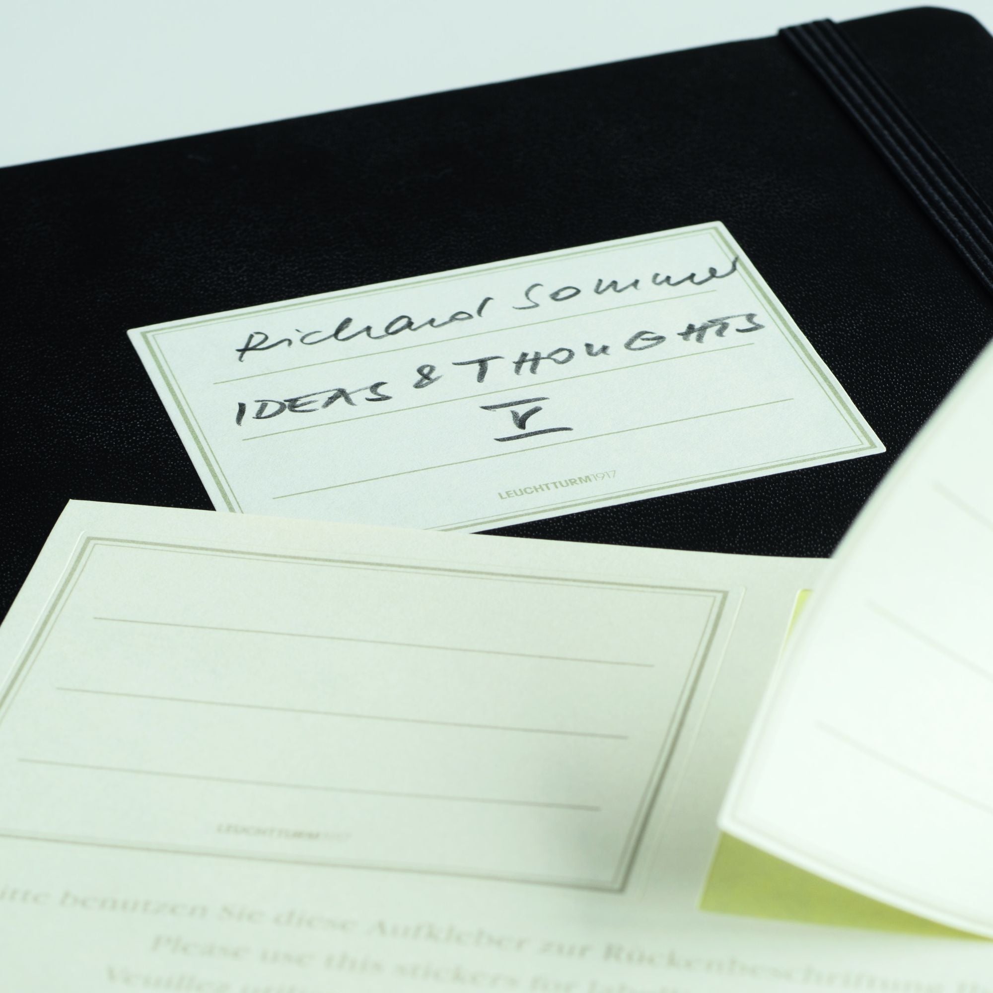 Leuchtturm Black Ruled Page Hardcover Medium Notebook - Image 3