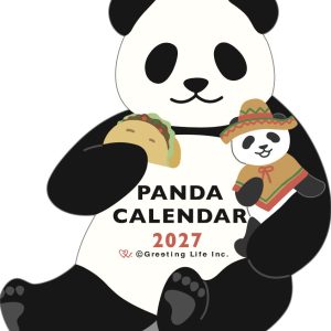 2027 Die-Cut Calendar - Panda