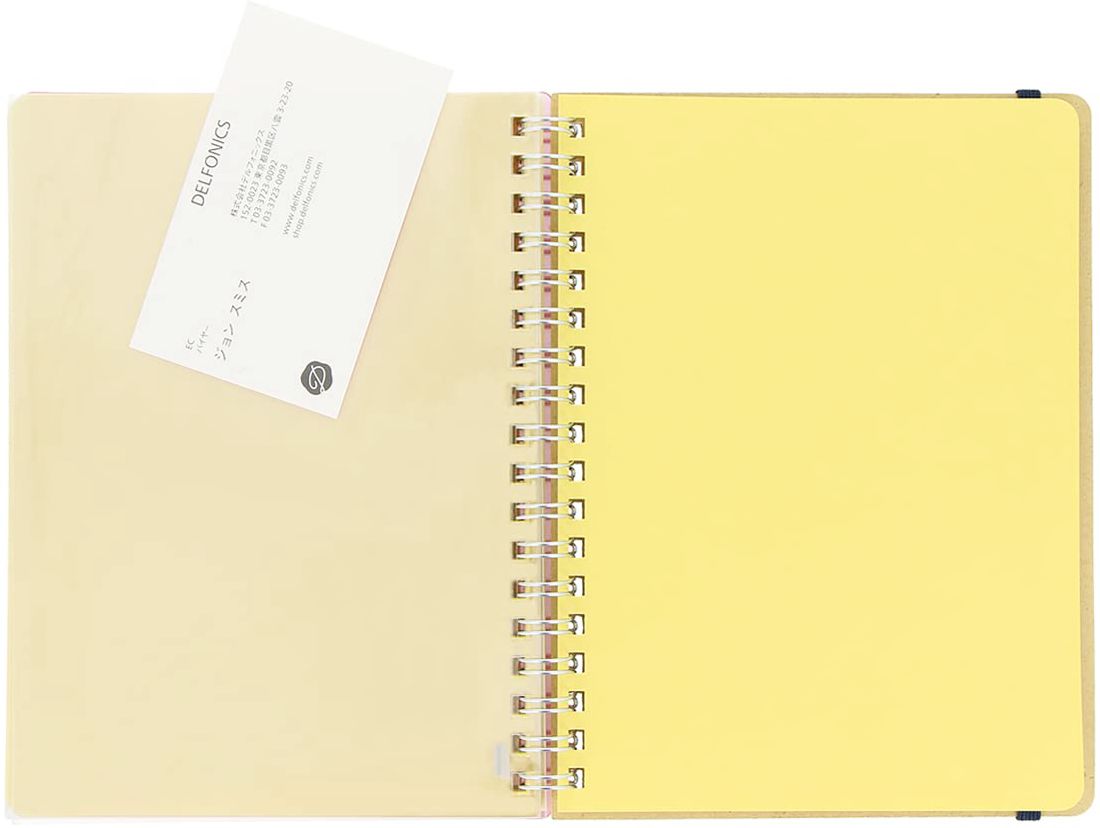 Delfonics CLEAR Blue Large Rollbahn Notebook - Image 3