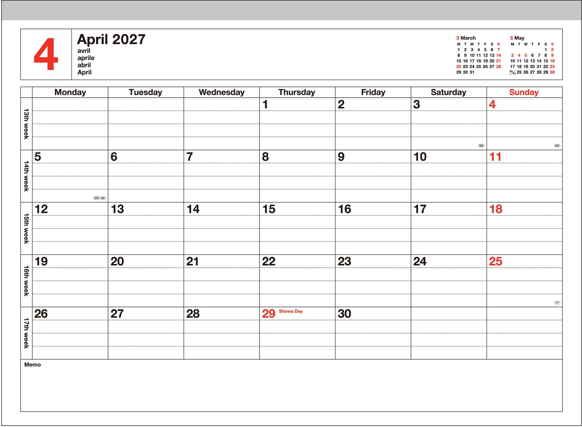 2027 Marks Yellow Jan Start S Weekly Desk Planner - Image 2