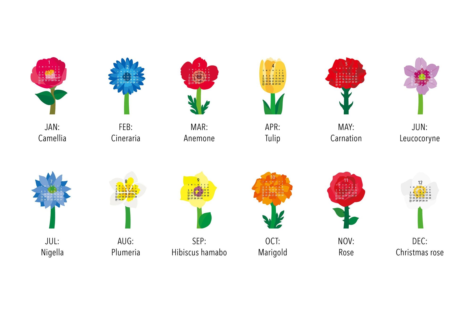2027 Good Morning Calendar Flowers - Image 3
