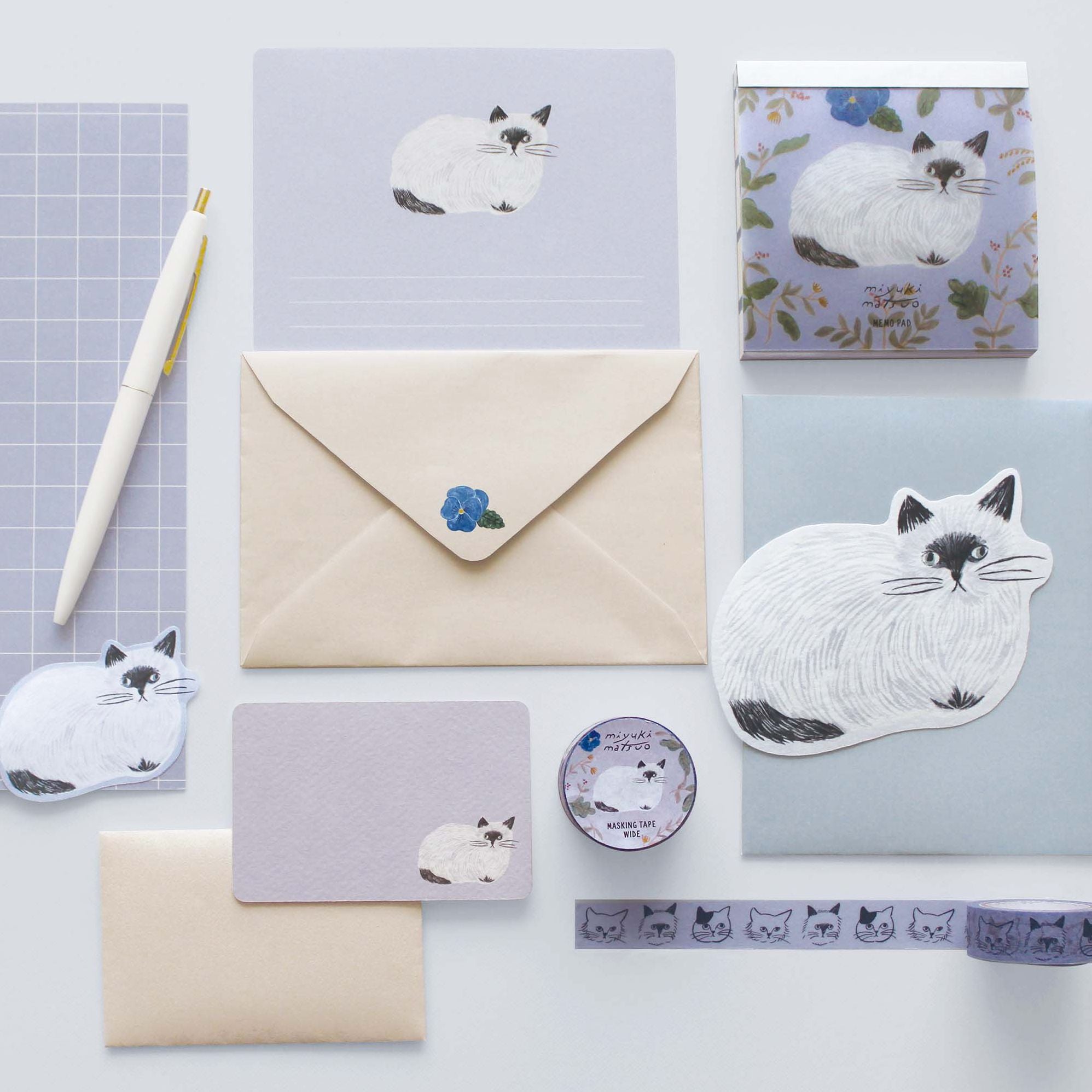 MIYUKI MATSUO LETTER SET CATS - Image 2