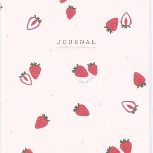 2027 Monthly Diary B6 Puchi Fruits Pink