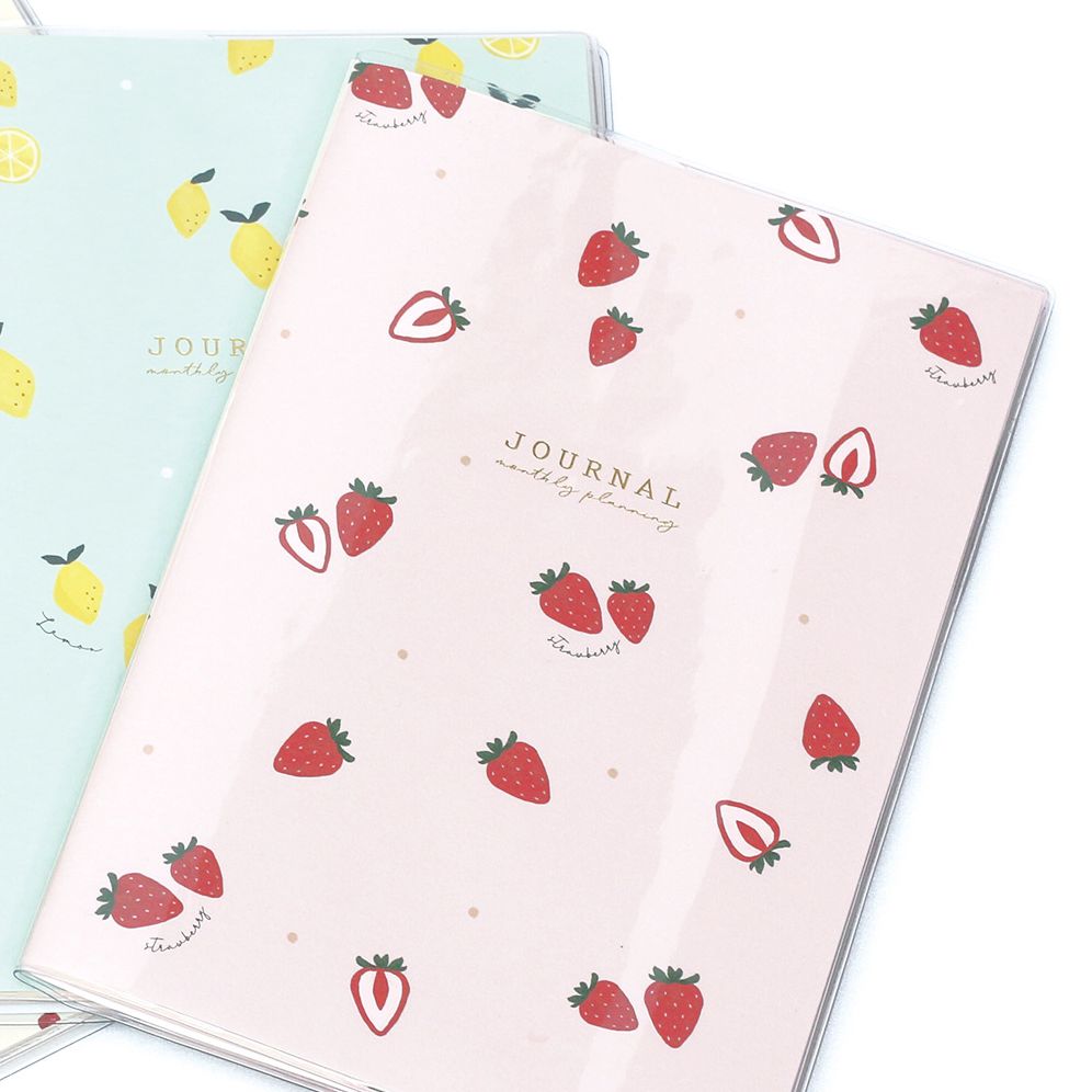 2027 Monthly Diary B6 Puchi Fruits Pink - Image 2