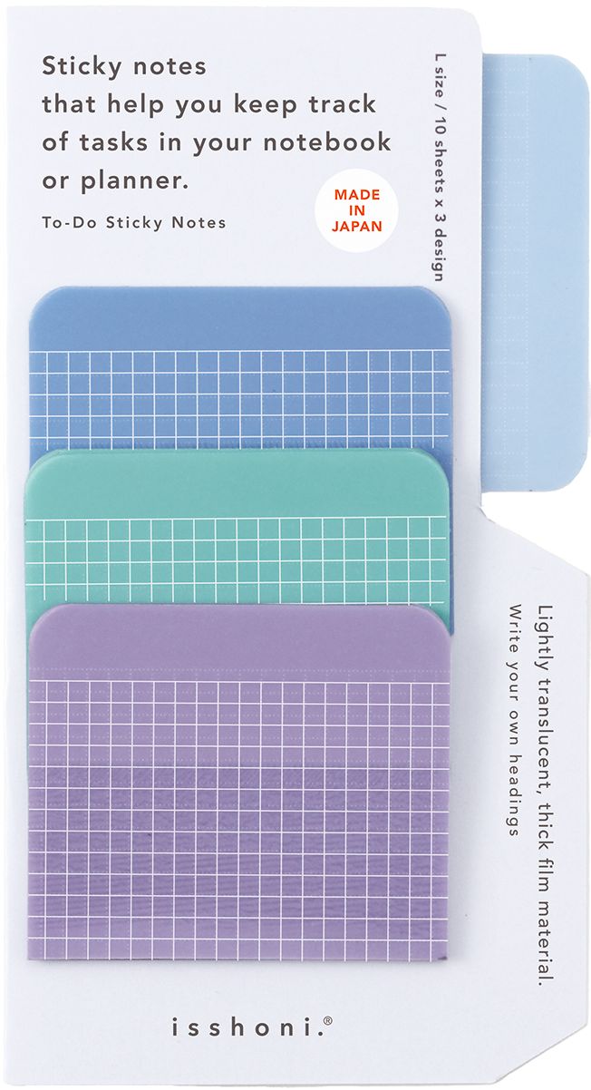 isshoni. To-Do Sticky Notes Blue